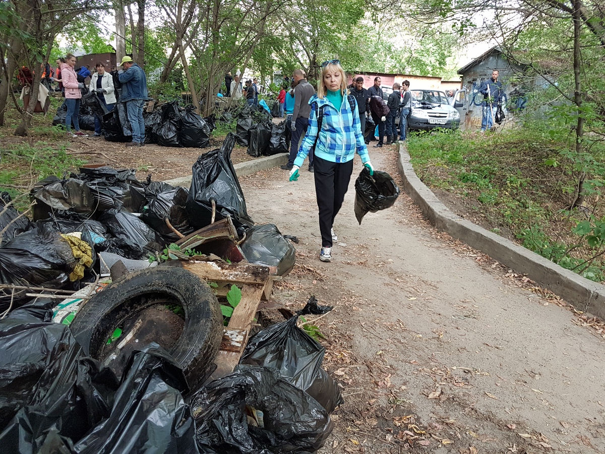 Сотни мешков мусора собраны участниками нижегородской акции «Генеральная уборка страны» - фото 1